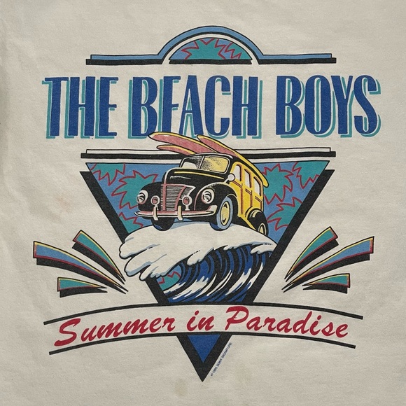 Vintage 1995 The Beach Boys Summer In Paradise World Tour Graphic T-Shirt M - Picture 3 of 7